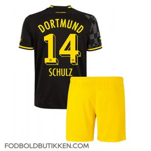 Borussia Dortmund Nico Schulz #14 Udebanetrøje Børn 2022-23 Kortærmet (+ Korte bukser)
